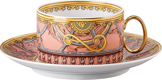 Versace La scala del palazzo rosa Tea cups and saucers