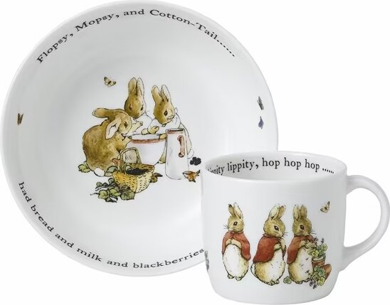 Wedgwood 1056261 Flopsy, Mopsy and Cottontail dəsti