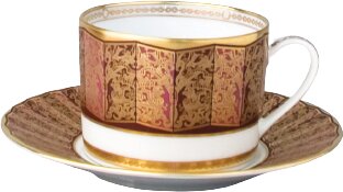 Bernardaud Eventail Tea cups and saucers