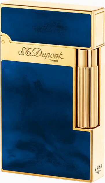 Dupont 16134 NATURAL LACQUER LIGHTER WITH YELLOW GOLD FINISH