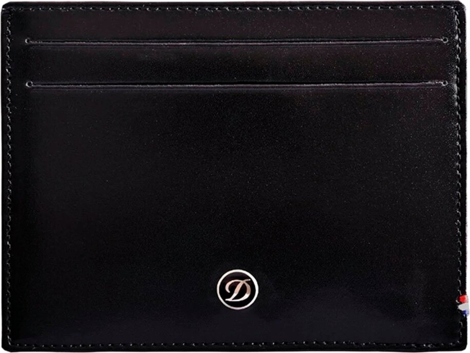 Dupont 180011 LINE D BLACK LEATHER ID CARD AND CREDIT CARD HOLDER