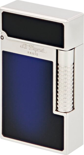 Dupont C23013 DUPONT BLUE LACQUER AND PALLADIUM LIGHTER
