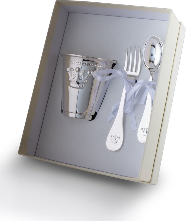 Greggio 9.80.3802 Spoon-fork-baby glass set