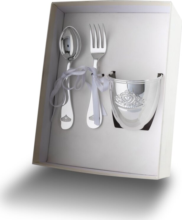 Greggio 9.80.4872 Spoon-fork-baby glass set