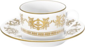 Haviland Ritz paris impérial white Tea cups and saucers