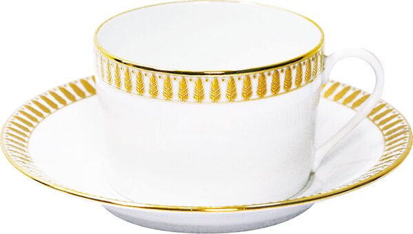 Haviland Plumes Tea cups and saucers