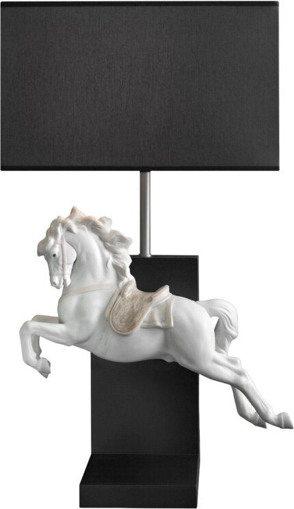 Lladro 1023060 Horse on Pirouette Table Lamp (CE)